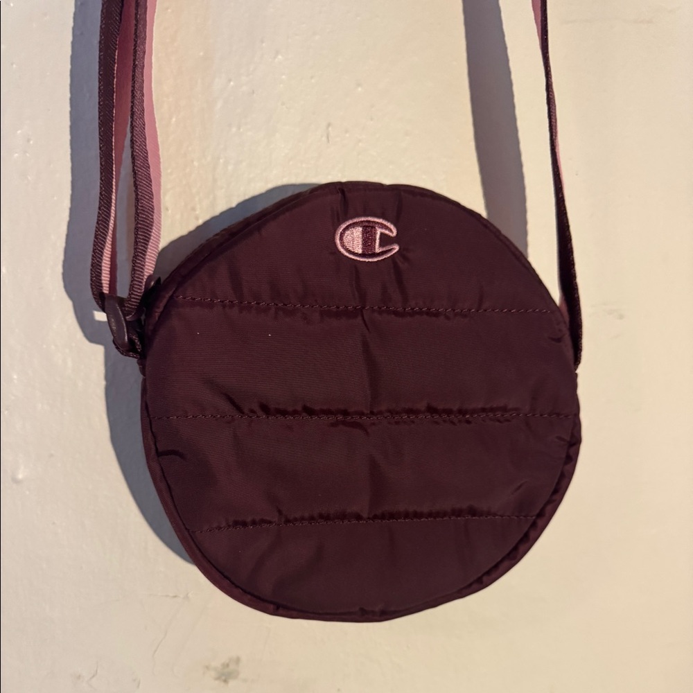 Maroon champion crossbody bag